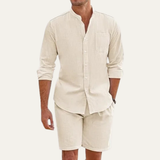 The Nottingham Men’s Lightweight Two Piece Summer Set – Cotton Beach Outfit