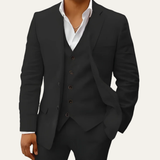 The Oakridge Men’s 3 Piece Linen Suit – Classic Breathable Summer Set