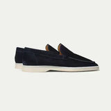 Classic Suede Loafer Navy Blue